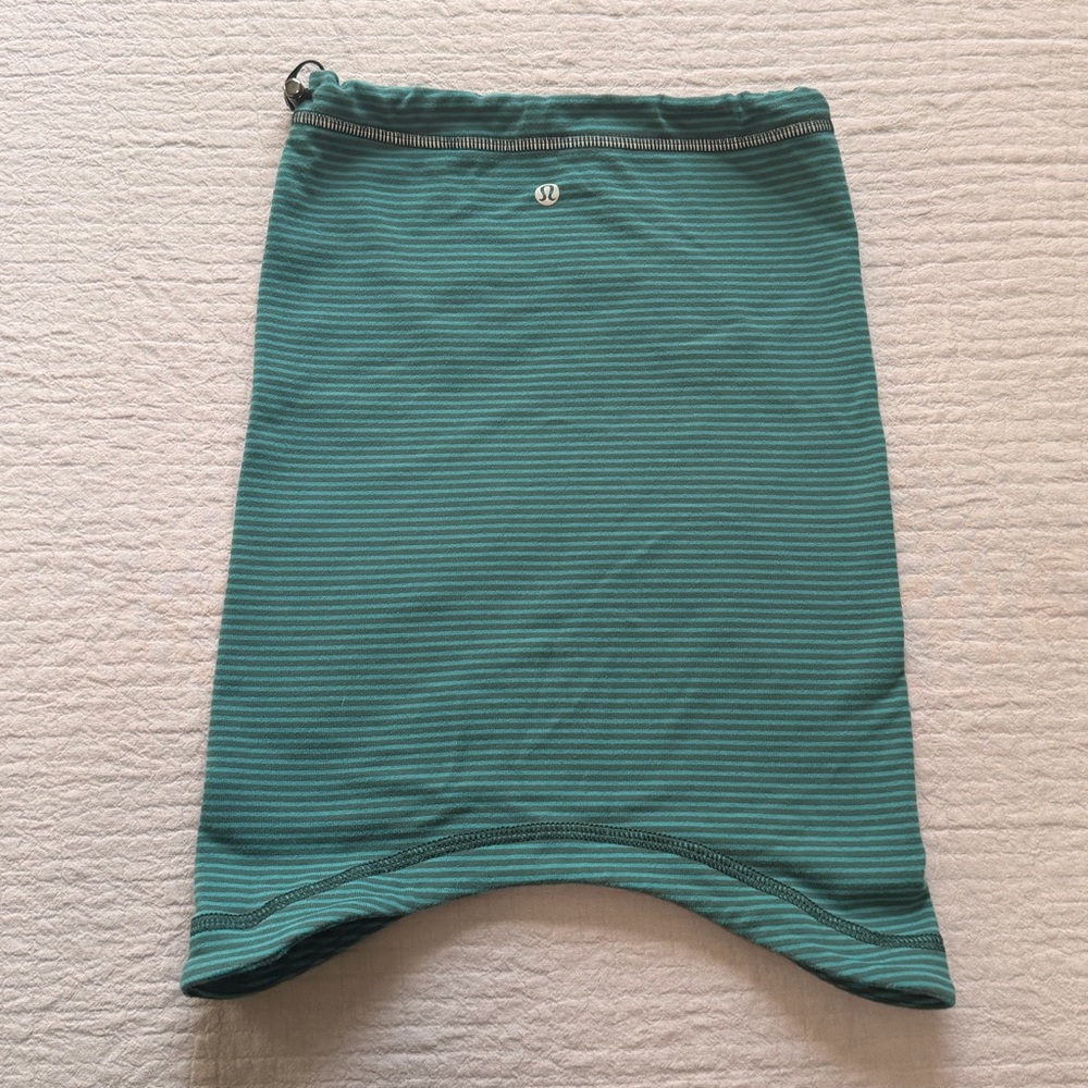 lululemon athletica Teal Striped Neck Warmer